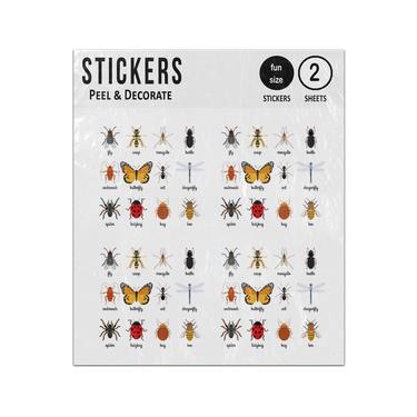 Picture of Insects Bugs Collection Sticker Sheets Twin Pack