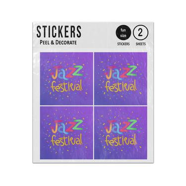 Picture of Jazz Festical Funky Typography Lettering Sticker Sheets Twin Pack