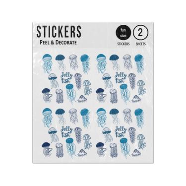 Picture of Jellyfish Silhouette Collection Sticker Sheets Twin Pack