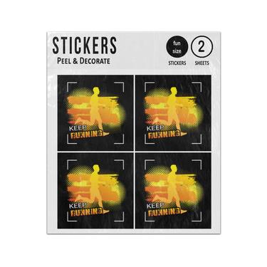 Picture of Keep Running Silhouette Sticker Sheets Twin Pack
