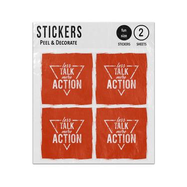 Picture of Less Talk More Action Sticker Sheets Twin Pack