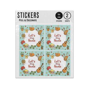 Picture of Lets Stay Home Ornaments Comforts Sticker Sheets Twin Pack