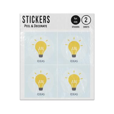 Picture of Light Bulb Lit Up Ideas Sticker Sheets Twin Pack