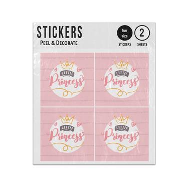 Picture of Little Princess Crowned Sticker Sheets Twin Pack