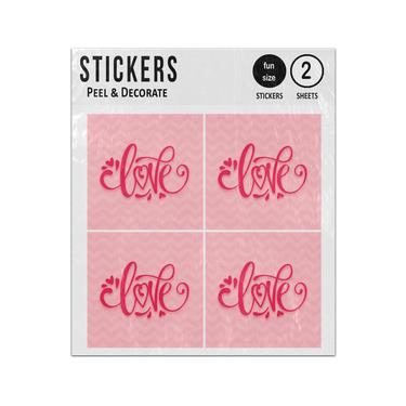 Picture of Love Letters Hand Writing Sticker Sheets Twin Pack