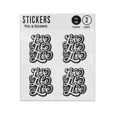 Picture of Love The Life You Live Sticker Sheets Twin Pack