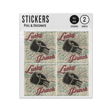 Picture of Lucky Punch Boxing Glove Sticker Sheets Twin Pack