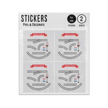 Picture of Model Train Track Construction Set Collection Sticker Sheets Twin Pack