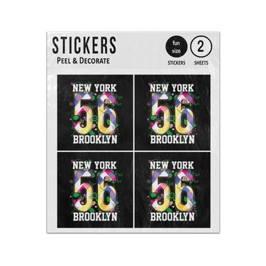 Picture of New York Brooklyn 56 Sticker Sheets Twin Pack