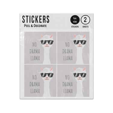 Picture of No Drama Llama Black Shades Sticker Sheets Twin Pack