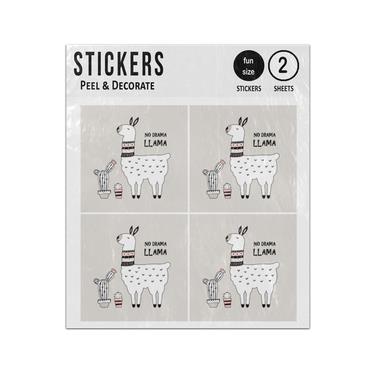 Picture of No Drama Llama With Cactus Sticker Sheets Twin Pack