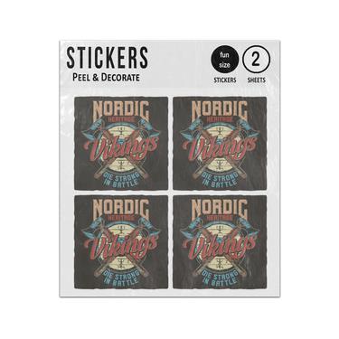Picture of Nordic Heritage Vikings Die Strong In Battle Sticker Sheets Twin Pack