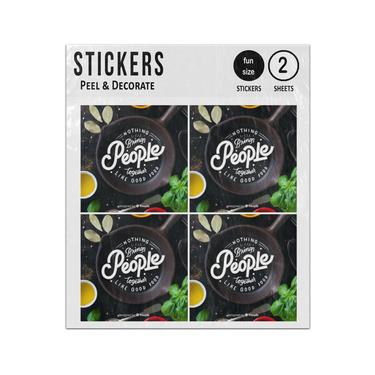 Picture of Nothing Brings People Together Like Good Food Sticker Sheets Twin Pack