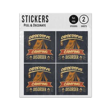 Picture of Obsessive Camping Disorder Sticker Sheets Twin Pack
