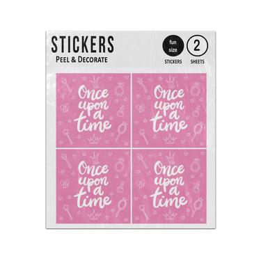 Picture of One Upon A Time Princess Quote Sticker Sheets Twin Pack