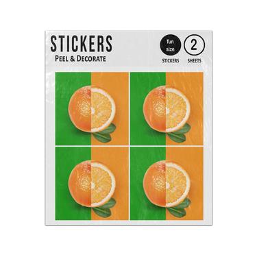 Picture of Orange Peel Cut Open Split Sticker Sheets Twin Pack