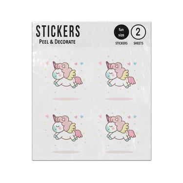 Picture of Pastel Colour Unicorns And Magic Elements Sticker Sheets Twin Pack