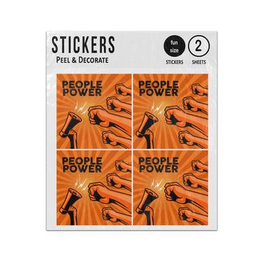 Picture of People Power Protest Poster Sticker Sheets Twin Pack