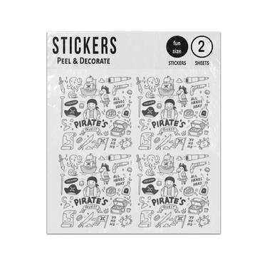 Picture of Pirates Quest Sailing Elements Collection Doodles Sticker Sheets Twin Pack