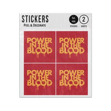 Picture of Power Blood Sticker Sheets Twin Pack