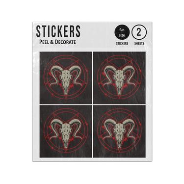 Picture of Rams Head Greek Roman Magic Mythology Sticker Sheets Twin Pack
