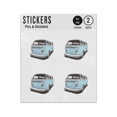 Picture of Retro Vintage Camper Van Sticker Sheets Twin Pack
