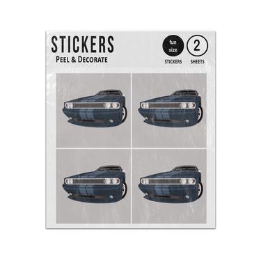 Picture of Retro Vintage Sports Saloon Car Sticker Sheets Twin Pack