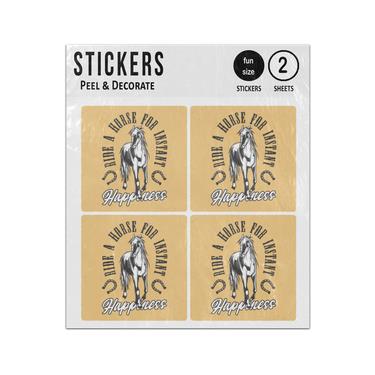 Picture of Ride A Horse For Instant Happiness Sticker Sheets Twin Pack