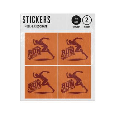 Picture of Run Athletics Off Starting Blocks Sticker Sheets Twin Pack