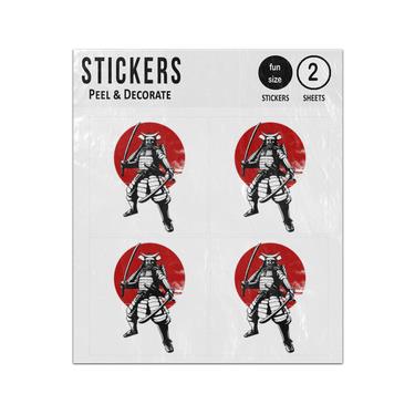 Picture of Samurai War Japanese Rising Sun Sticker Sheets Twin Pack
