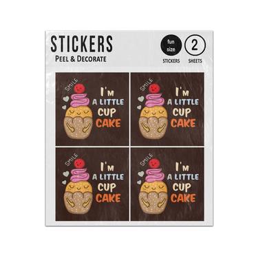 Picture of Smile Im A Little Cup Cake Sticker Sheets Twin Pack