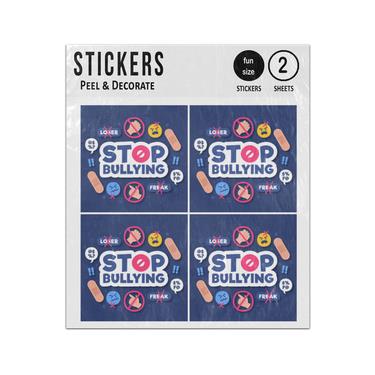 Picture of Stop Bullying Message Positive Elements Sticker Sheets Twin Pack