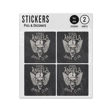 Picture of Street Angels Biker Club Skull And Wings Sticker Sheets Twin Pack