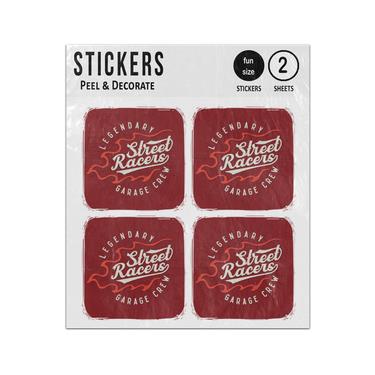 Picture of Street Racers Legendary Garage Crew Sticker Sheets Twin Pack