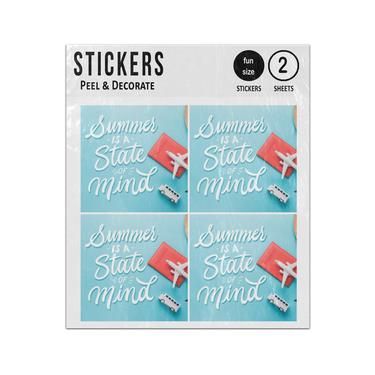 Picture of Summer Is A State Of Mind Insirational Quote Sticker Sheets Twin Pack