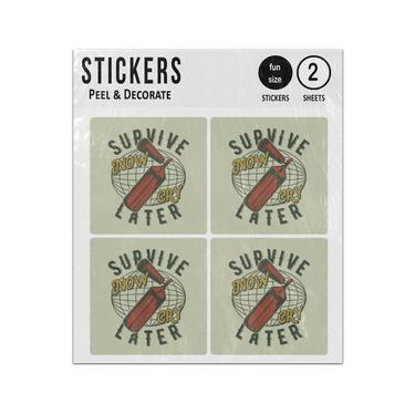 Picture of Survive Now Cry Later Fire Extinguisher Sticker Sheets Twin Pack