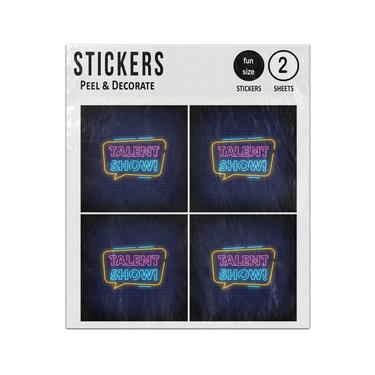 Picture of Talent Show Neon Style Sticker Sheets Twin Pack