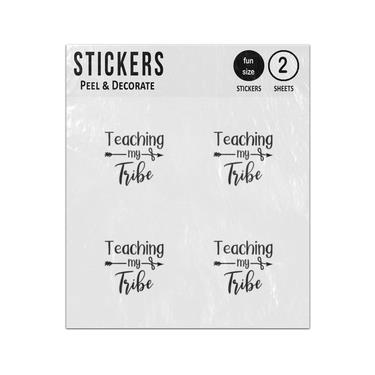 Picture of Teaching My Tribe School Quote Sticker Sheets Twin Pack
