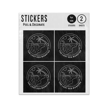 Picture of The Lost Sea Monster Line Drawing Sticker Sheets Twin Pack