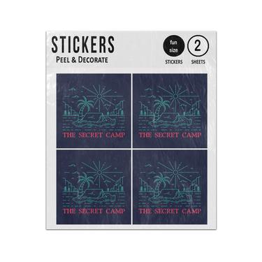 Picture of The Secret Camp City Camping Sticker Sheets Twin Pack