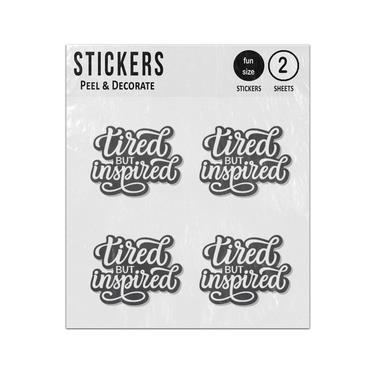 Picture of Tired But Inspired Lettering Sticker Sheets Twin Pack