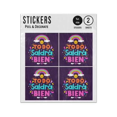 Picture of Todo Saldra Bien Spanish Everything Is Going To Be Ok Sticker Sheets Twin Pack