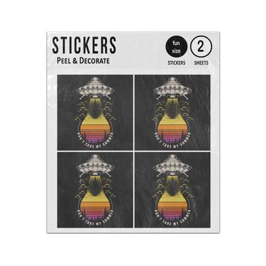 Picture of Ufo Do Not Take My Sunset Sticker Sheets Twin Pack