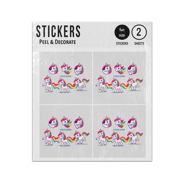 Picture of Unicorn Dolls Sticker Sheets Twin Pack