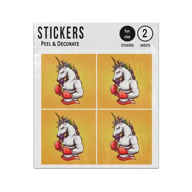 Picture of Unicorn Male Boxer Unicorn Illustration Sticker Sheets Twin Pack