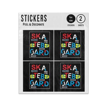 Picture of Urban Skate Board Ska Teb Oard Sticker Sheets Twin Pack