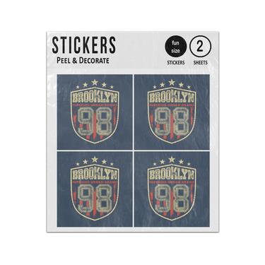 Picture of Vintage Brooklyn 98 Superior Urband Brand Emblem Sticker Sheets Twin Pack