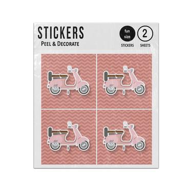Picture of Vintage Retro Italian Scooter Sticker Sheets Twin Pack