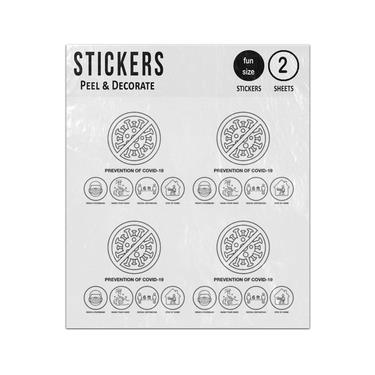 Picture of Virus Prevention Inforgraphics Sticker Sheets Twin Pack