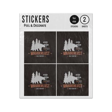 Picture of Wanderlust American Heritage Mountain Trail Wild Territory Sticker Sheets Twin Pack